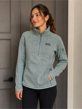 Patagonia Women’s Better Sweater 1/4 Zip Pullover Fleece - Size Small - Green